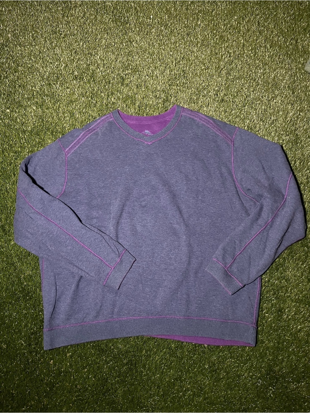 Men's Tommy Bahama Reversible V-neck Sweater (read description)
